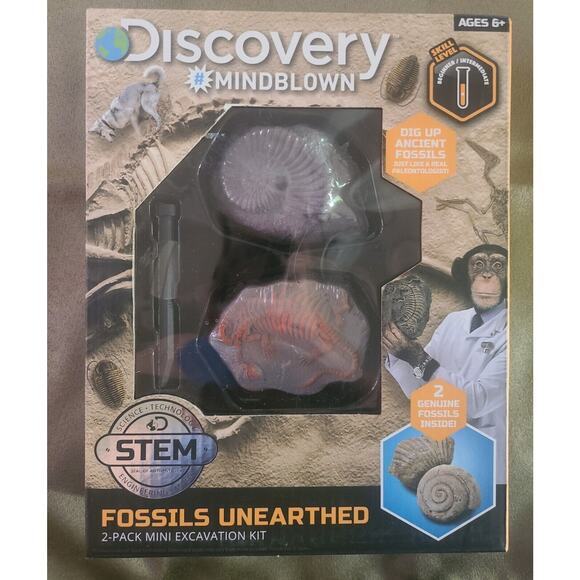 Lot Of 2 Discovery Mindblown Stem Family Activity Fossils Science Toy - Picture 1 of 3